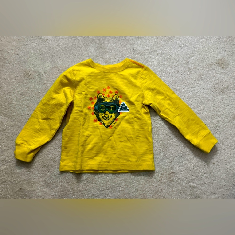 New LLBean Toddler Boys Glow in the Dark Shirt